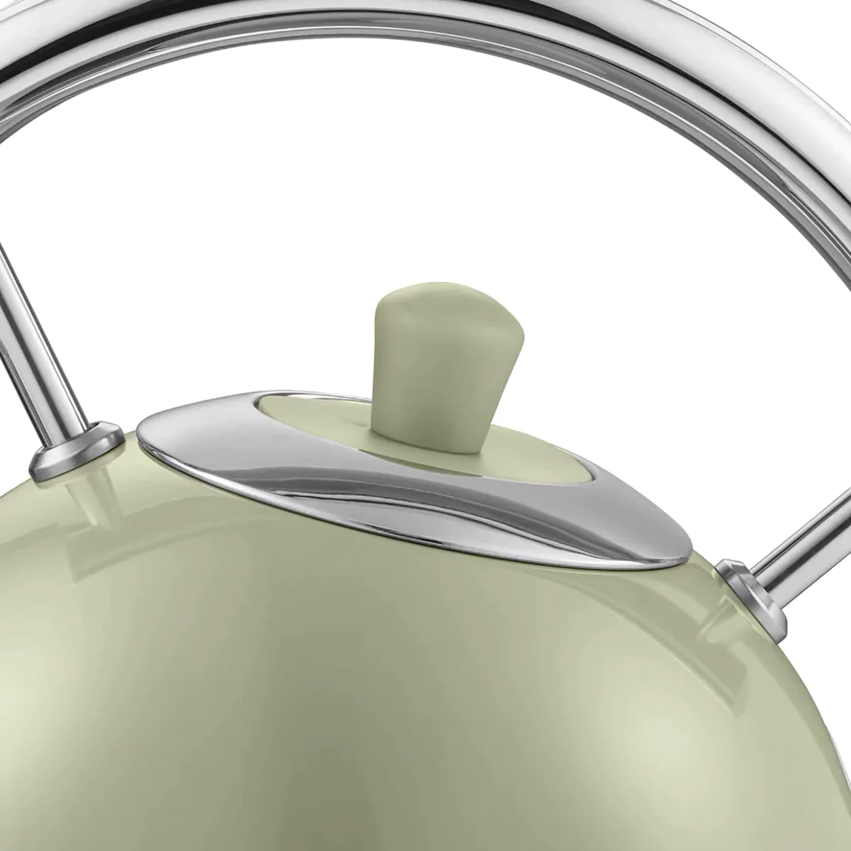 Retro Bouilloire, 1,8 L, Acier Inoxydable sans BPA, Résistance Cachée,