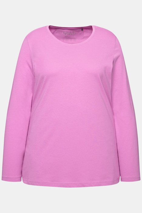 Shirt, Slim, Rundhalsausschnitt, Langarm
