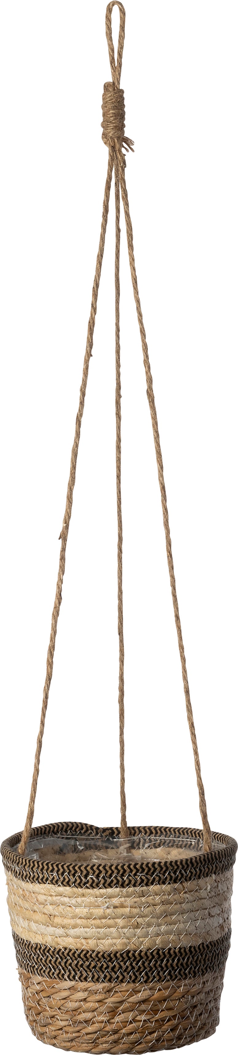 Intratuin hangpot Uli naturel / zwart D 18 H 16 cm