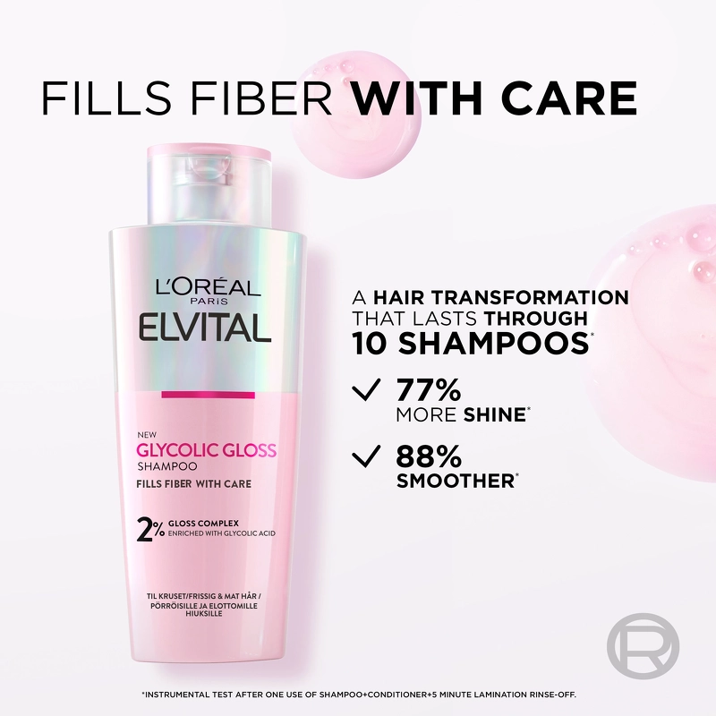 L'Oreal Paris Elvital Glycolic Gloss Shampoo 200 ml