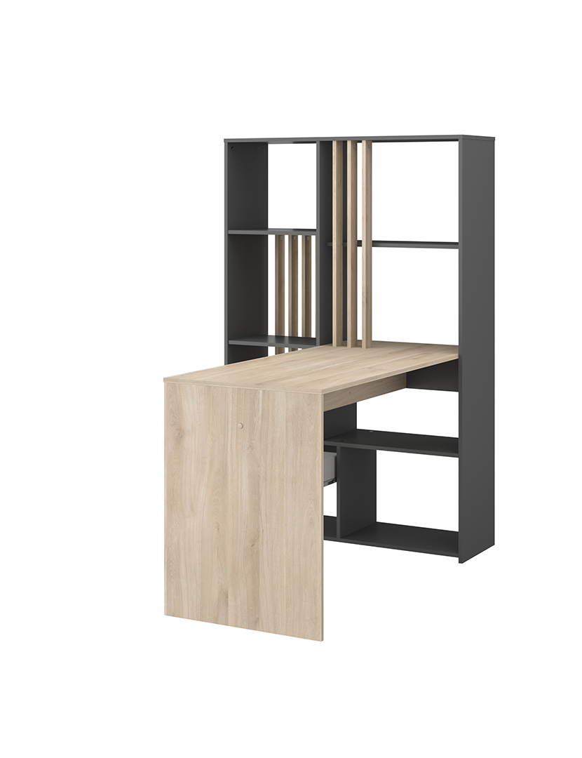Shadow Secretary Dark Oak and Grey