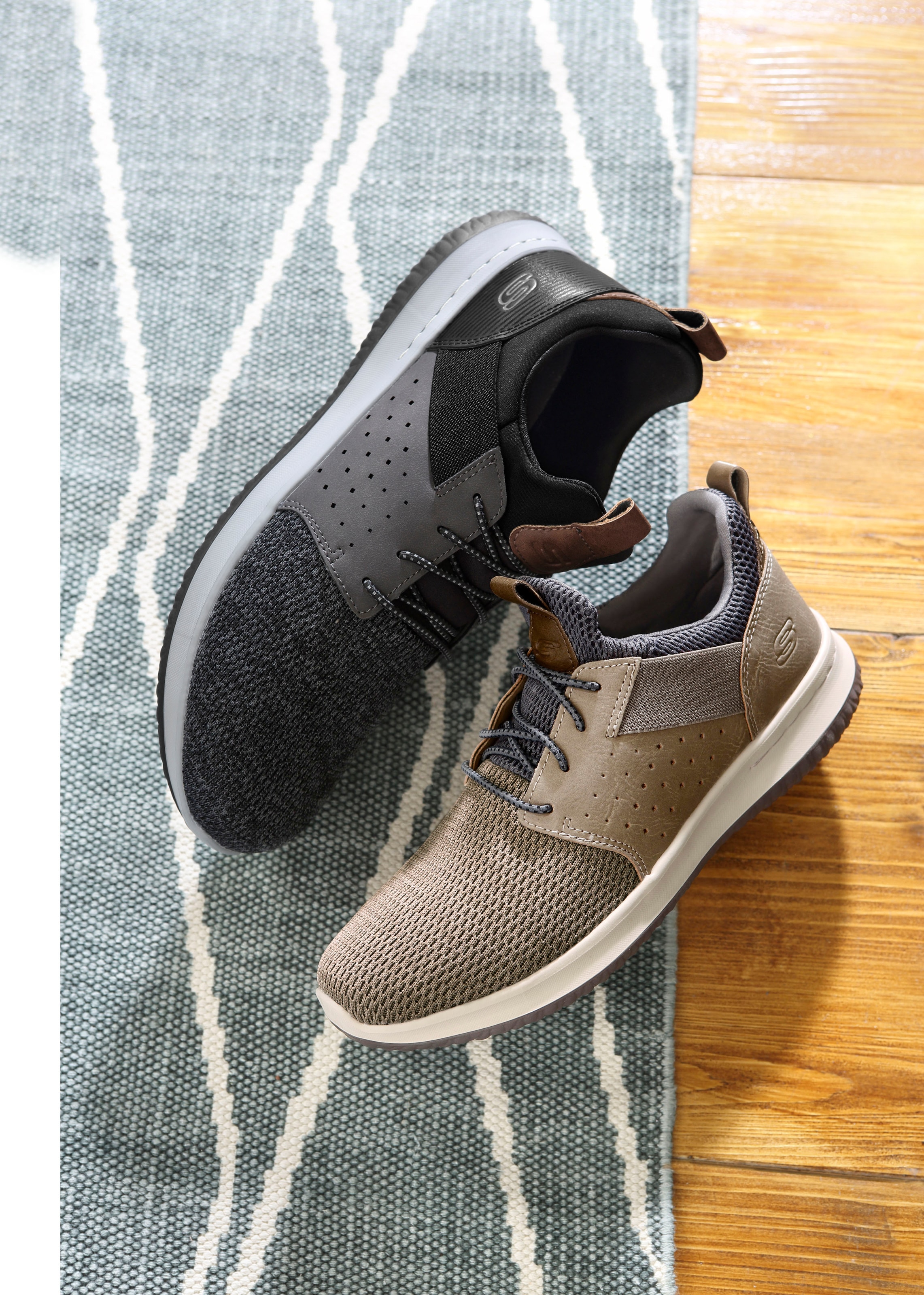 Skechers Slip-On Sneaker »Delson-Camben«  Slipper, Freizeitschuh mit praktischem Gummizug