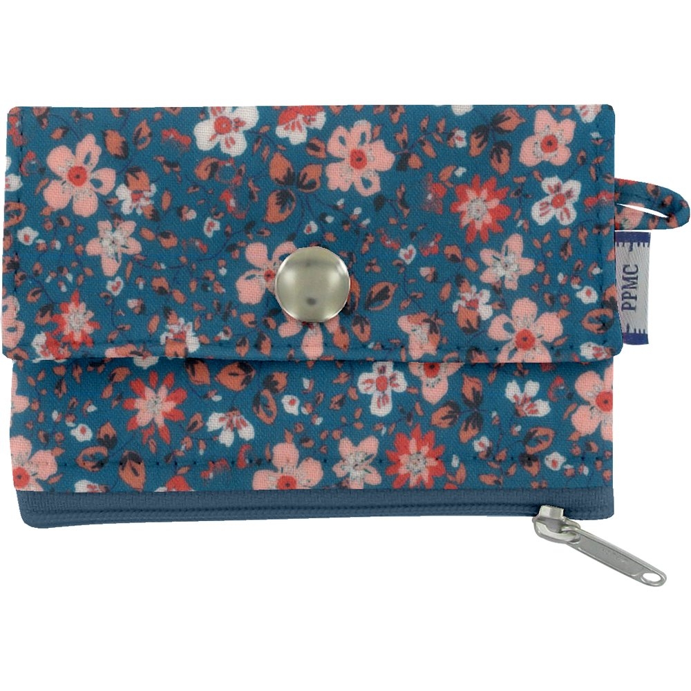 Mini Pochette Porte-Monnaie Fleuri Nude Ardoise
