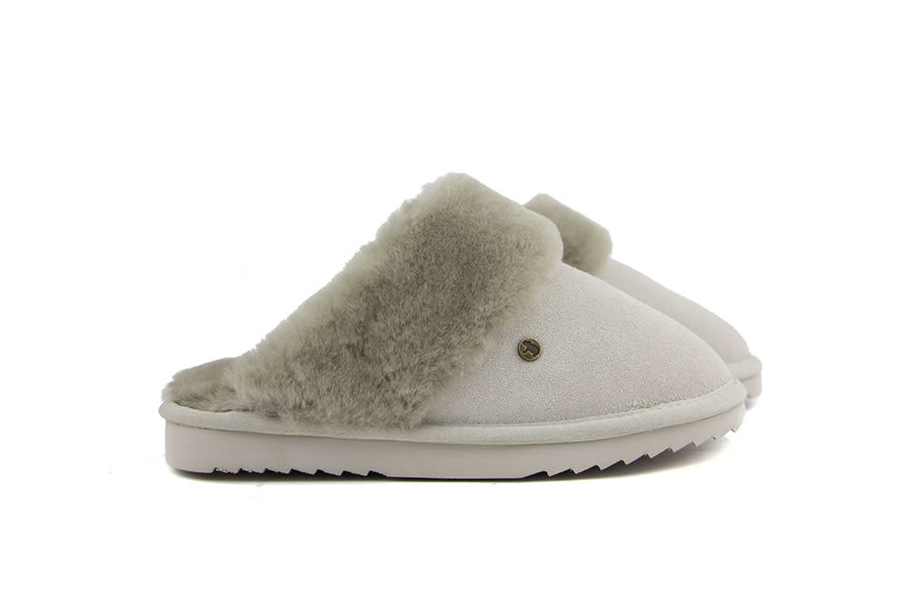 Warmbat Pantoffels Flurry Cement Suede