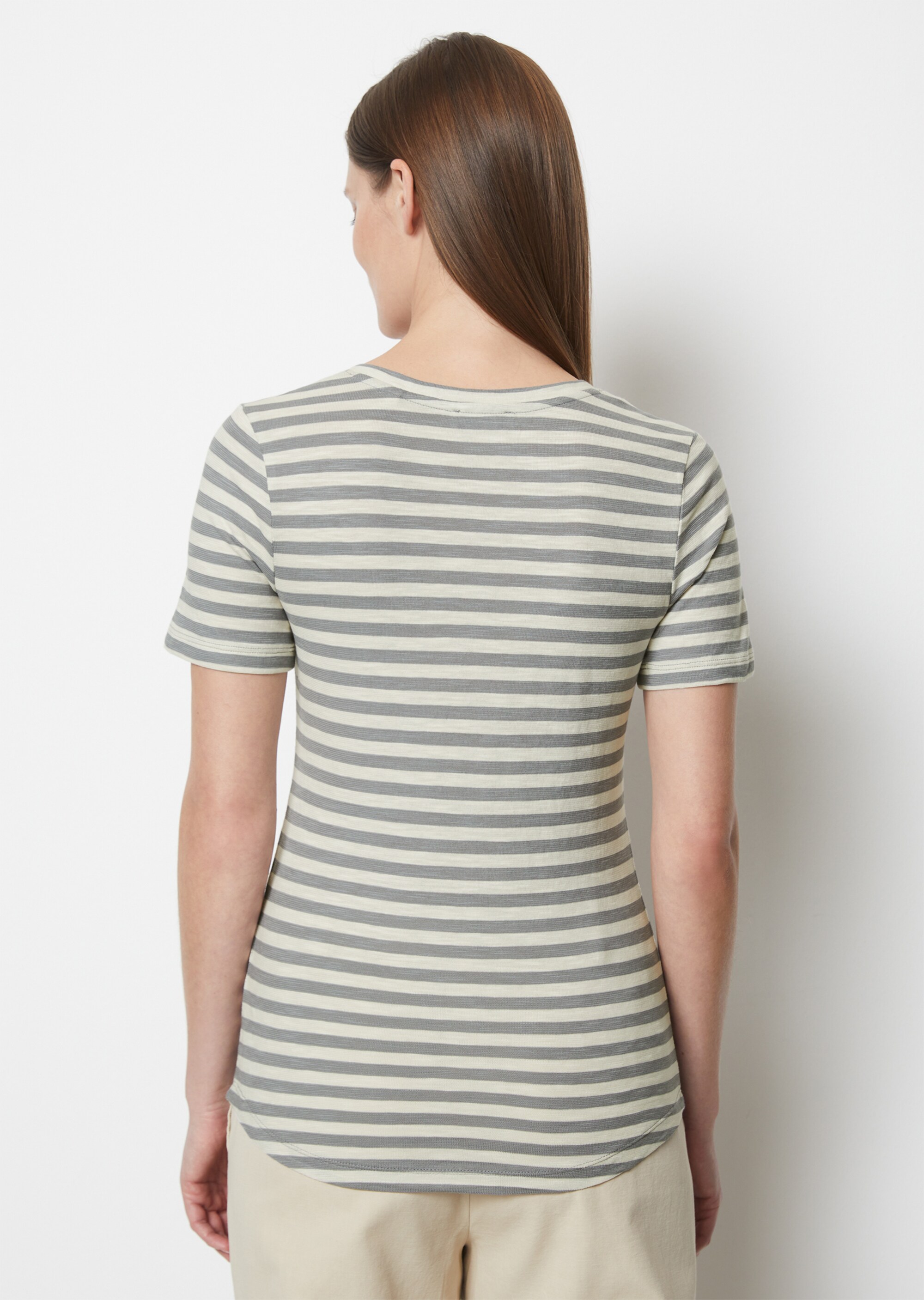 Ringel-T-Shirt regular aus Organic Cotton Slub Jersey
