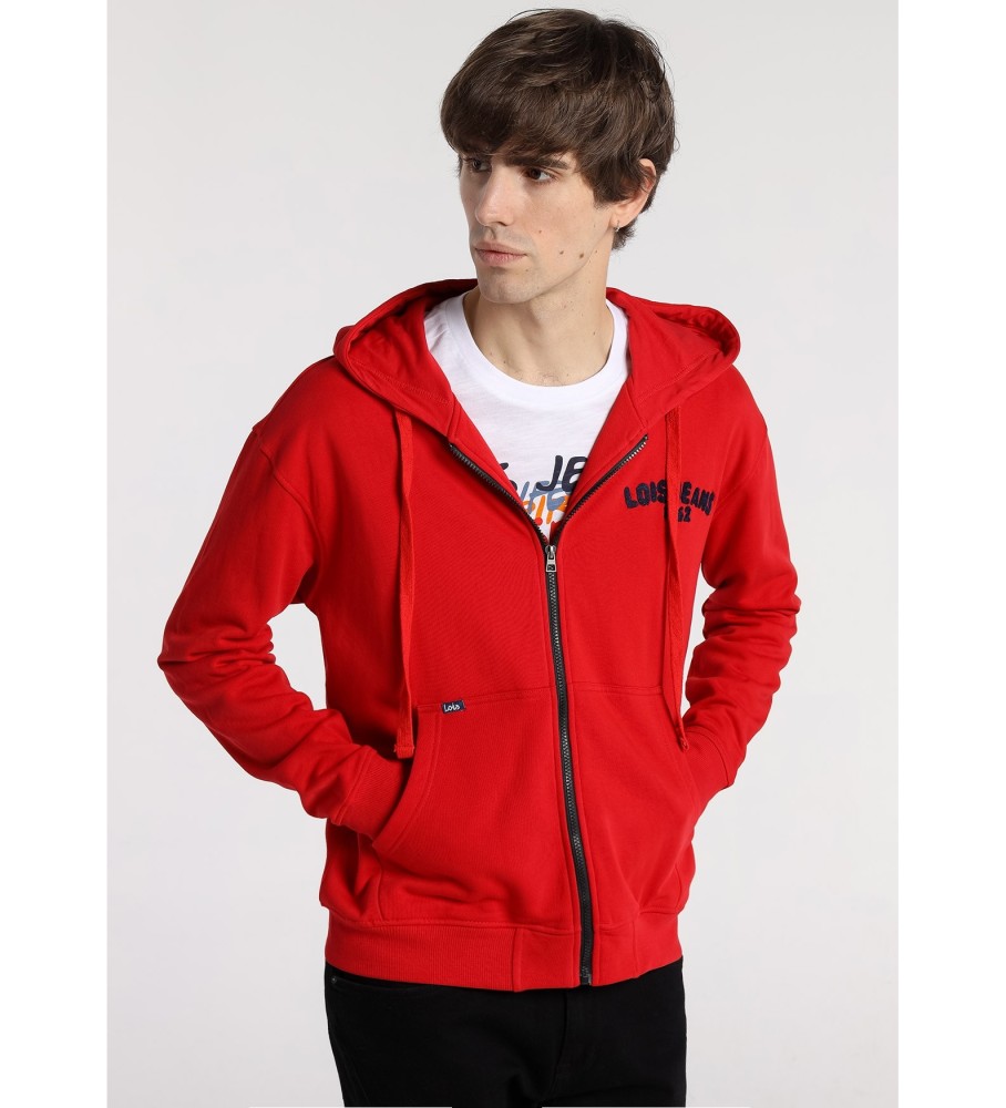 Moletom Lois com zíper 131465 Vermelho