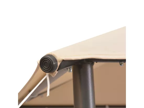 Chapiteau tente 4 x 4 m Acier Beige