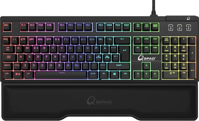 QPAD MK75 gaming-tastatur (sort)