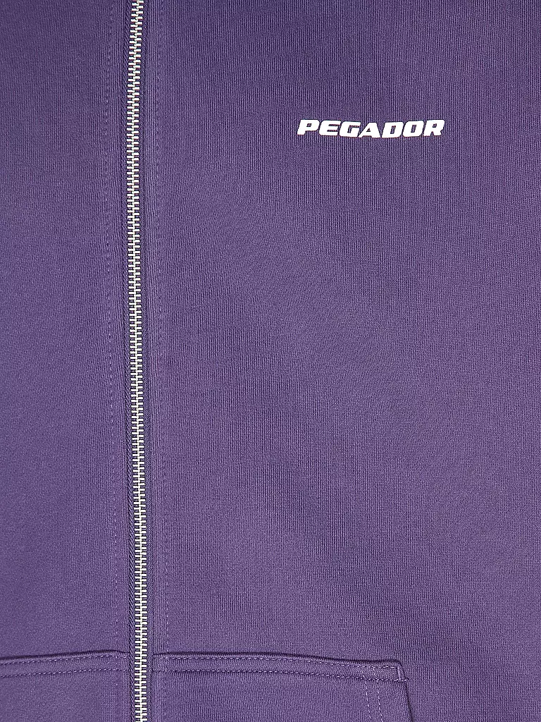 PEGADOR Sweatjacke COLNE LOGO lila