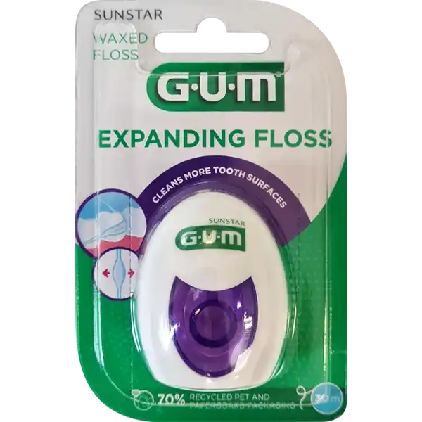 EXPANDING FLOSS Zahnseide leicht gewachst, flauscht, 30 m