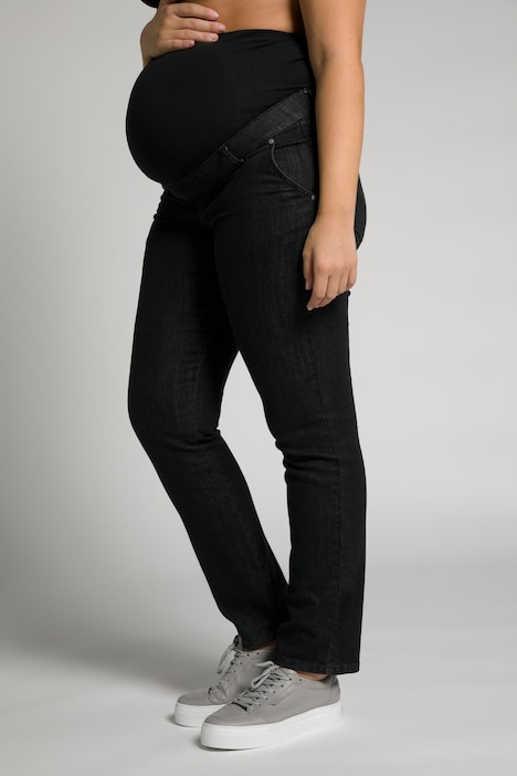 Bellieva-Jeans Sammy, Jerseyeinsatz, breiter Bund, GOTS, Biobaumwolle