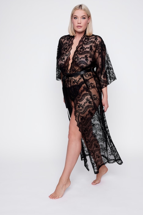 Kimono, Spitze, wadenlang
