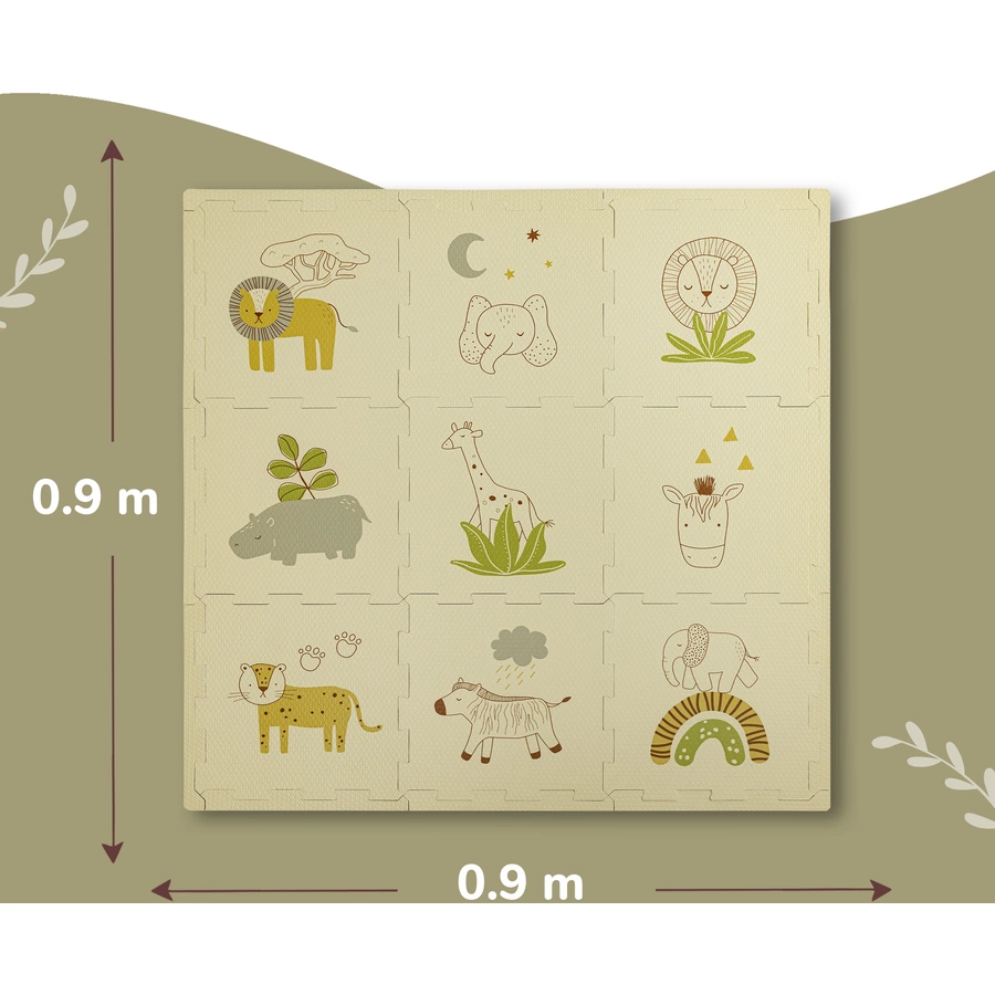 Hakuna Matte Puzzlematte für Babys – Safari Tiere