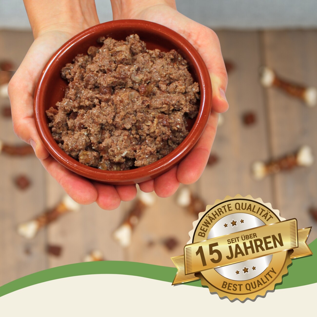 Lyra Pet Lecker.Pet Luna's Saftige Fleischmahlzeit mit Lamm Hundefutter Nassfutter 6x400 g