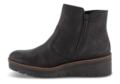 Rieker Kort damestøvle Sort X9165-00 | Skoringen