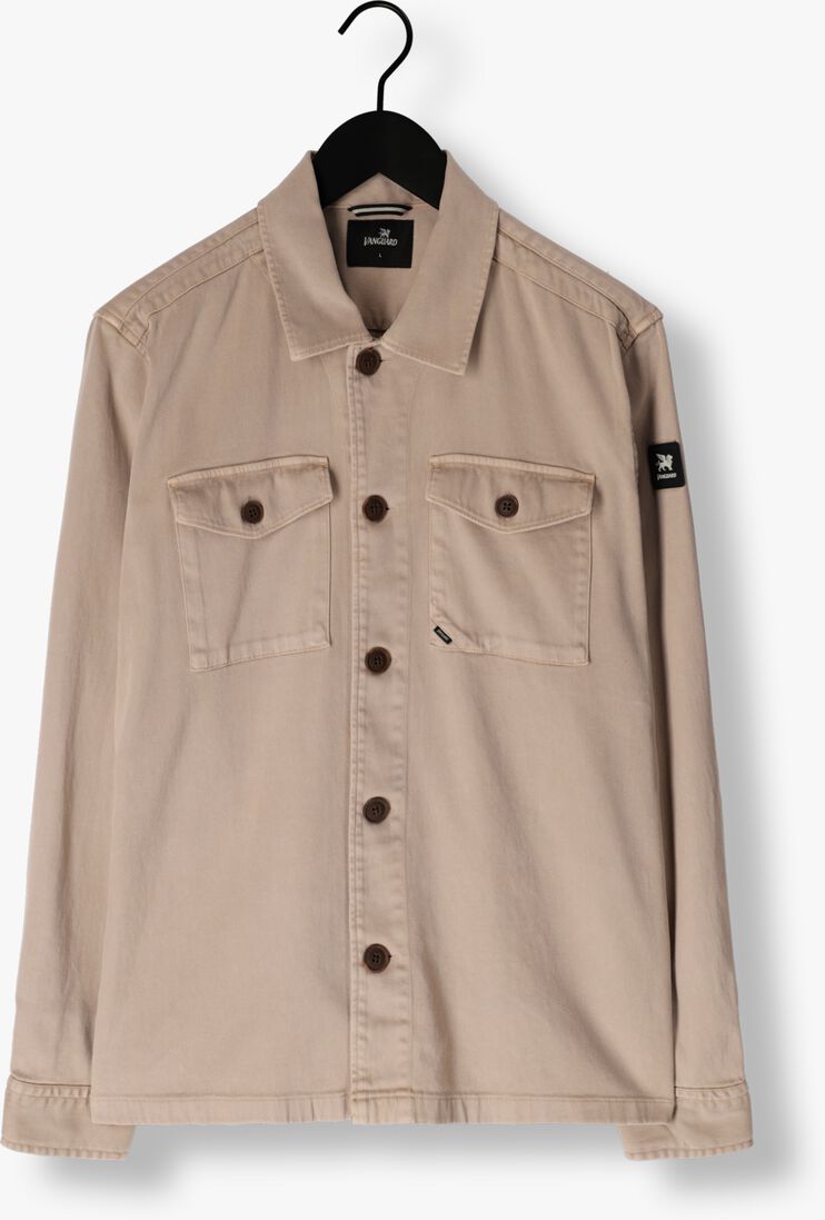 VANGUARD beige vanguard overshirt long sleeve shirt gold topaz shirtjacket
