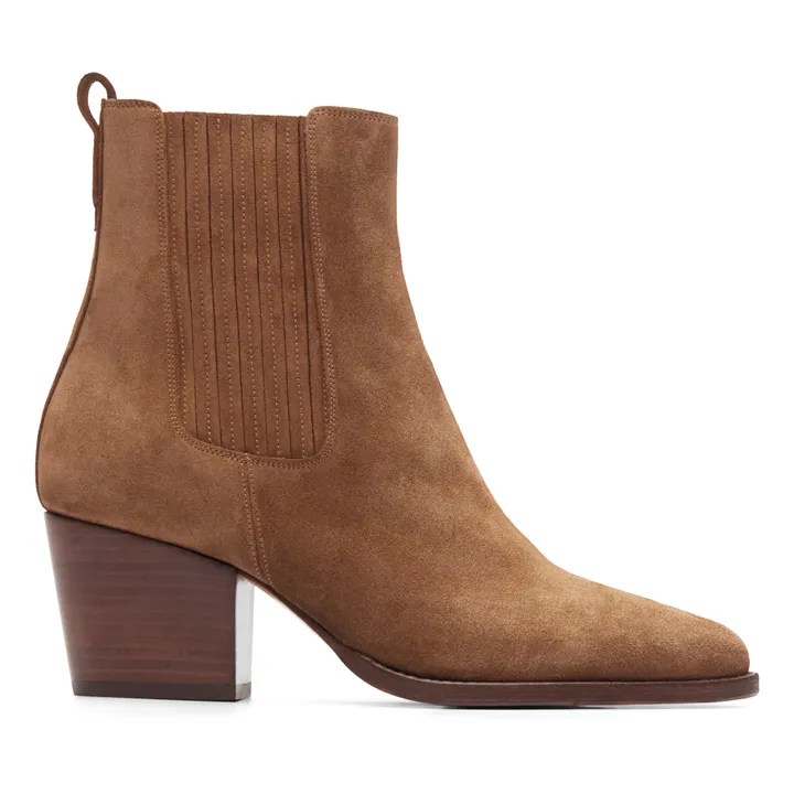 Rivecour Bottines Suède N°705 | Noisette