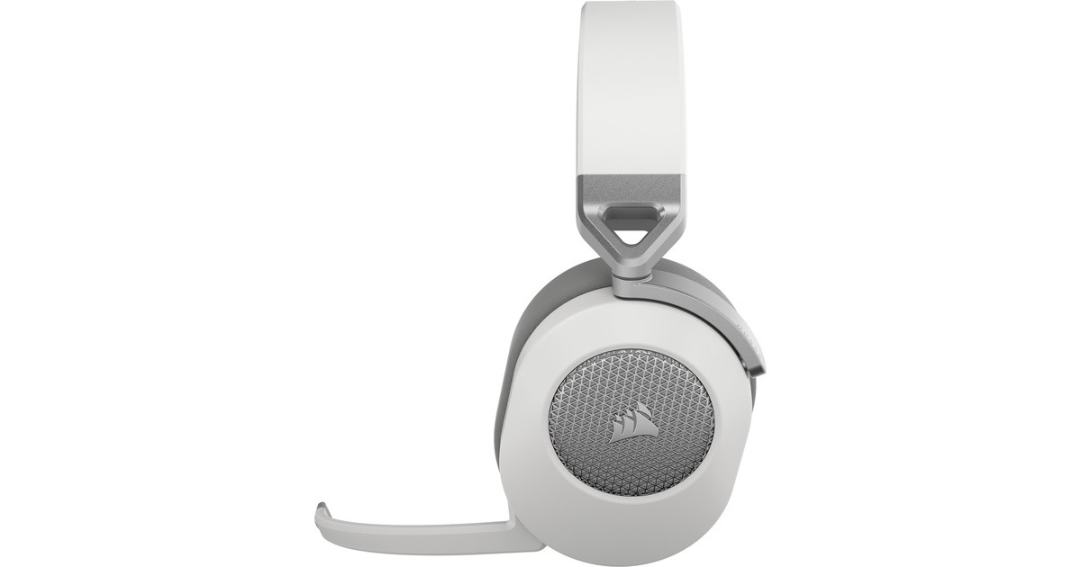 CorsairHS65 WIRELESS over-ear gaming headset  (Wit, Bluetooth 5.2, 2,4 GHz USB, Pc, PlayStation 5)