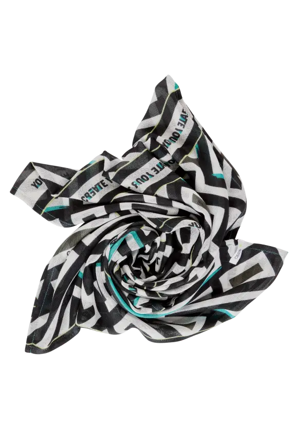Print Loopschal - Black