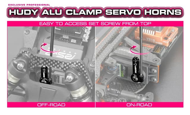 HUDY Alu Clamp Servo Horn 25T 3-hul