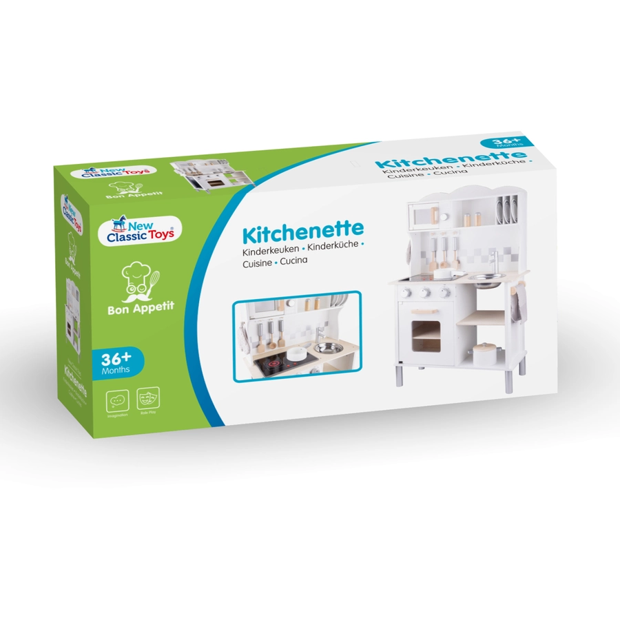 New Classic Toys E-Spielküche Modern, weiß