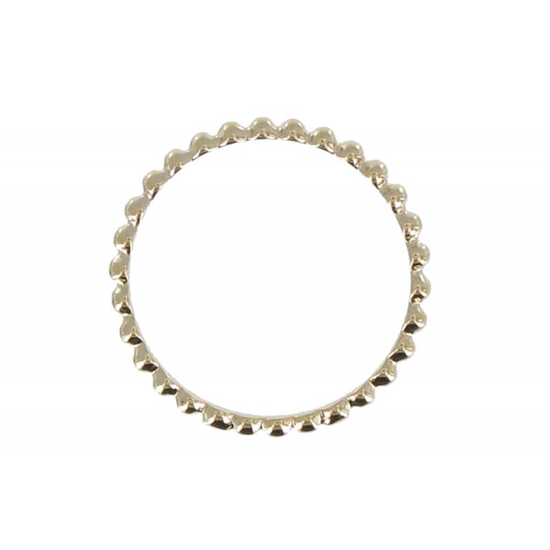 Bague Plaqué Or Anneau de Billes