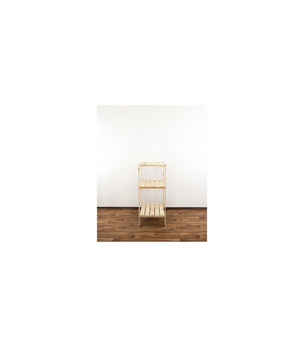 PROREGAL Houten Plank Woodland HxBxD 115 x 80 x 50 cm Plank Draagvermogen 120 kg 3 Planken Dennenhout Natuurlijk
