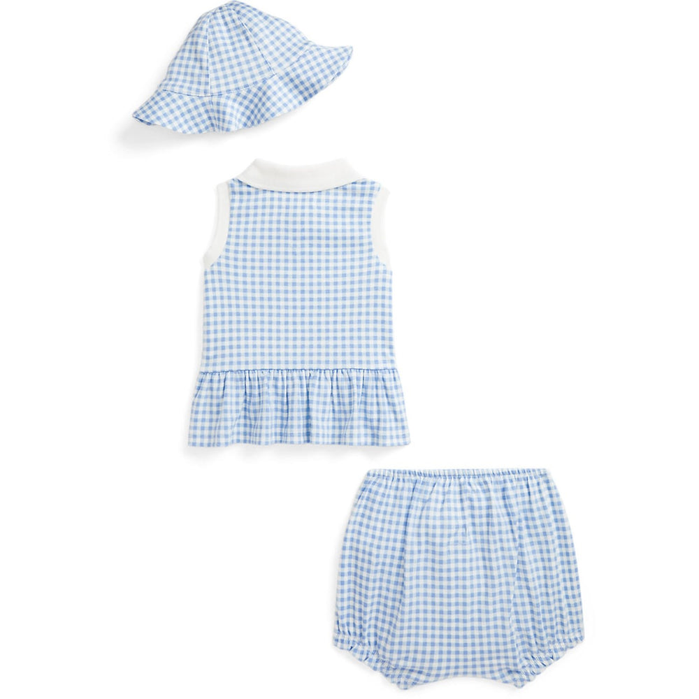 Køb Ralph Lauren Baby Blue Baby Gingham W/ Nevis Shorts Sæt