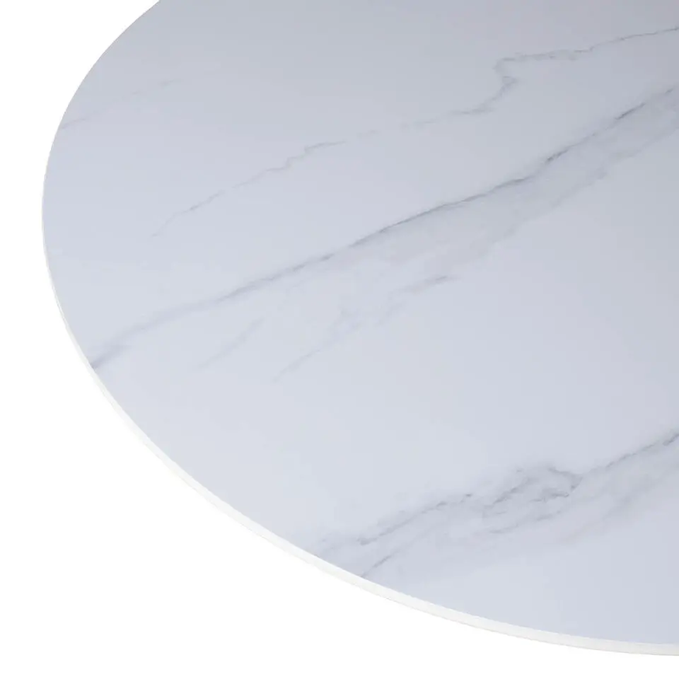 Eettafel Wit Keramiek/Walnoot - 200x90x75cm - Madia