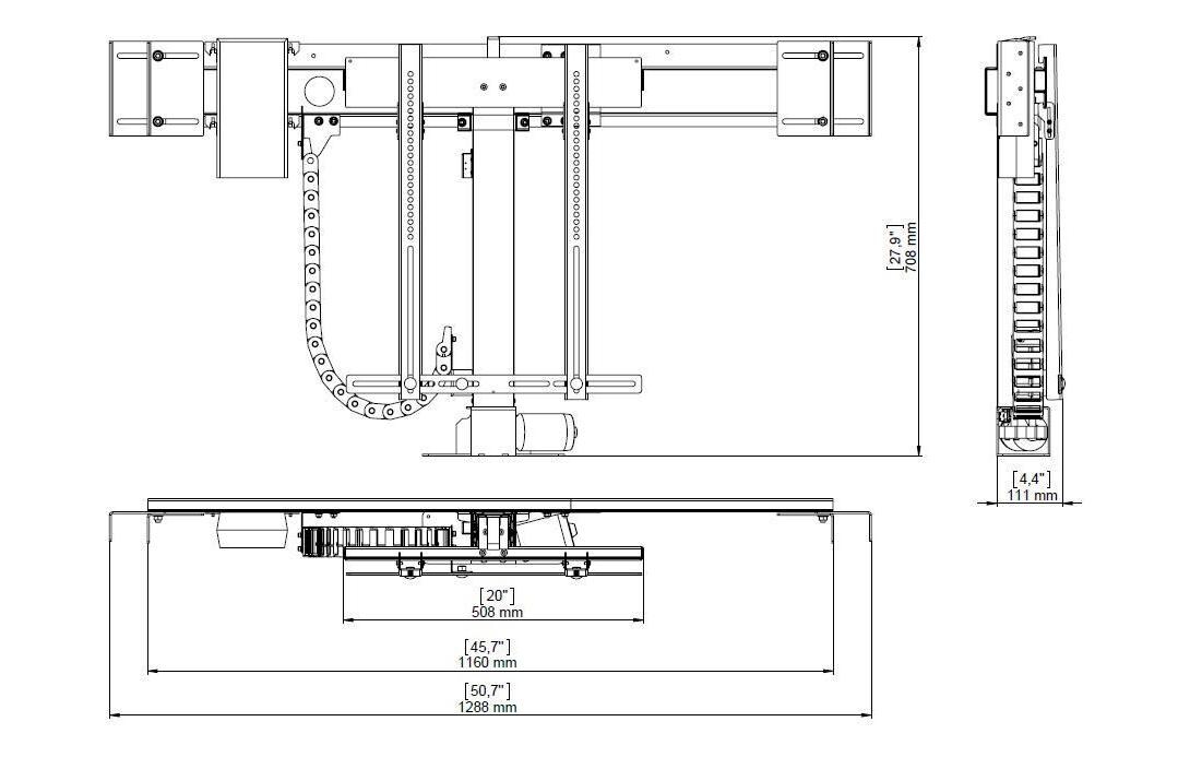 TV-Lift Premium 1 0447 max. 30 kg<br>TV Lift
