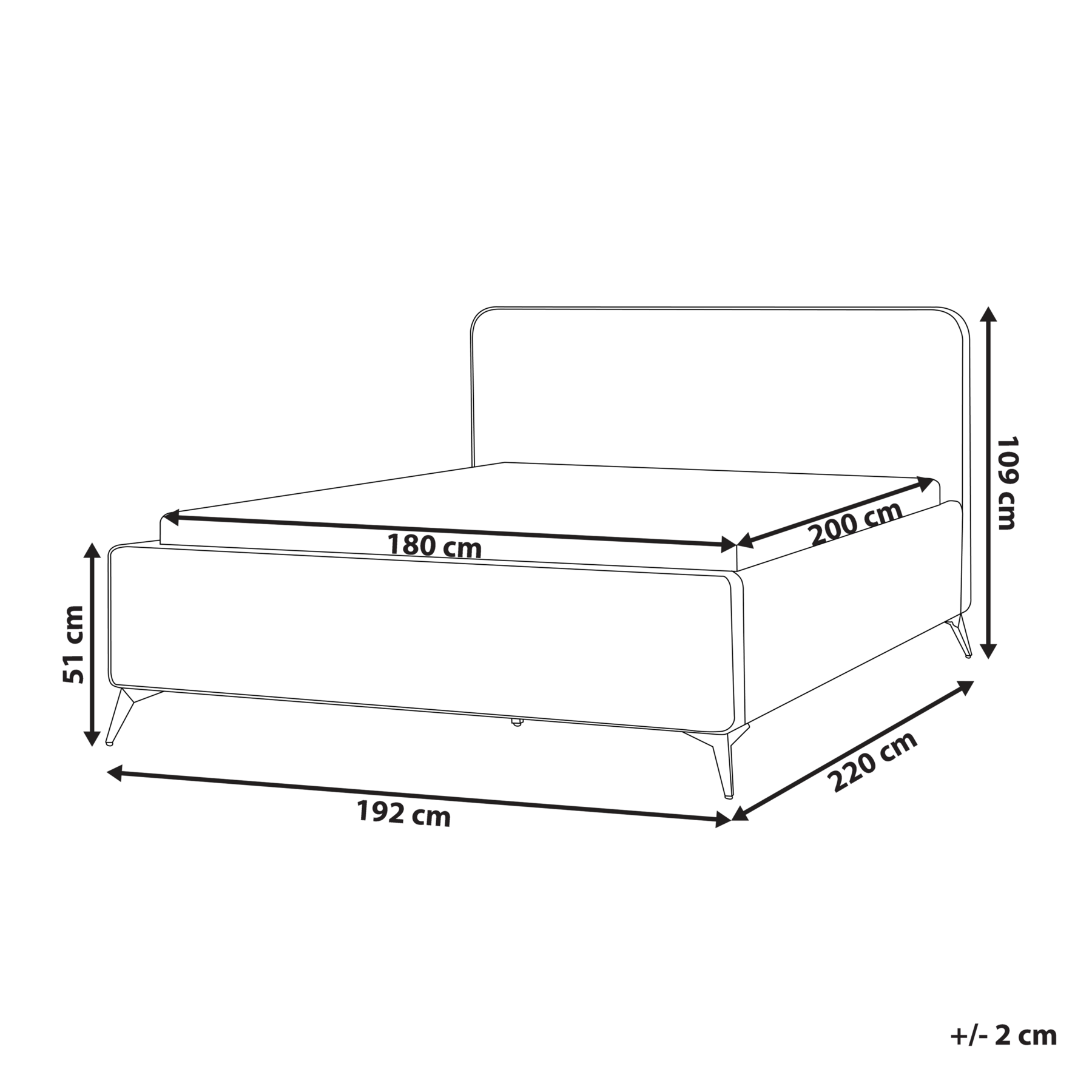Beliani - VALOGNES - Tweepersoonsbed - Taupe - 180 x 200 cm - Fluweel