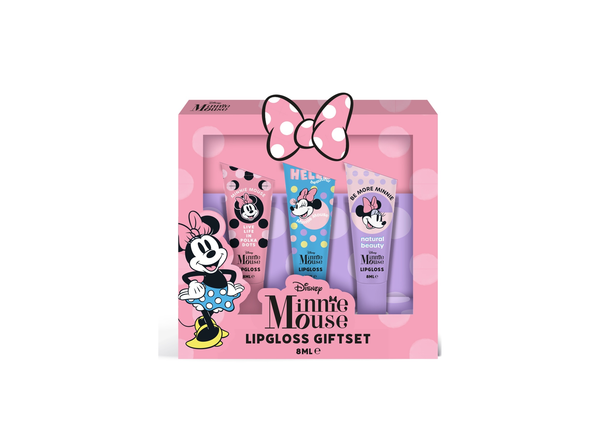 CONJUNTO DISNEY MINNIE LIPGLOSS 3UN