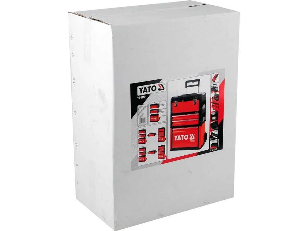 Yato YT-09101, Værktøjskiste, Metal, Sort, Rød, 45 kg, 520 mm, 320 mm