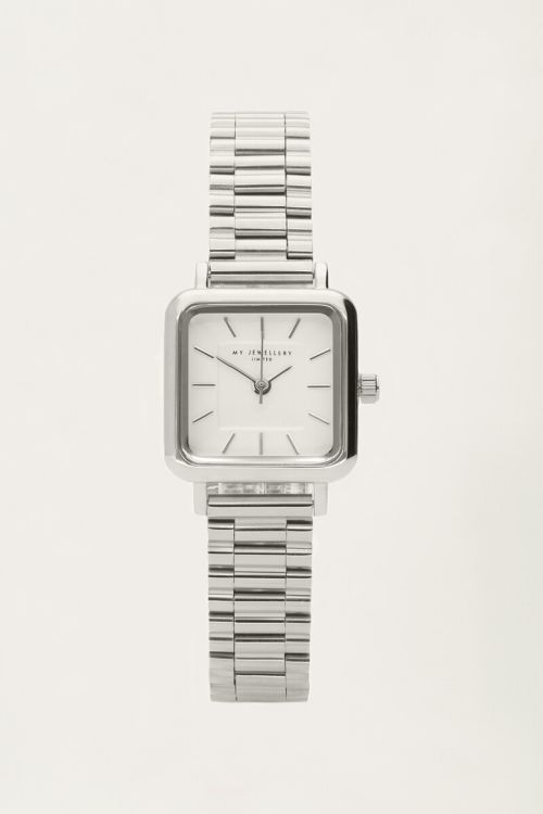 Vintage vierkant horloge met schakelband