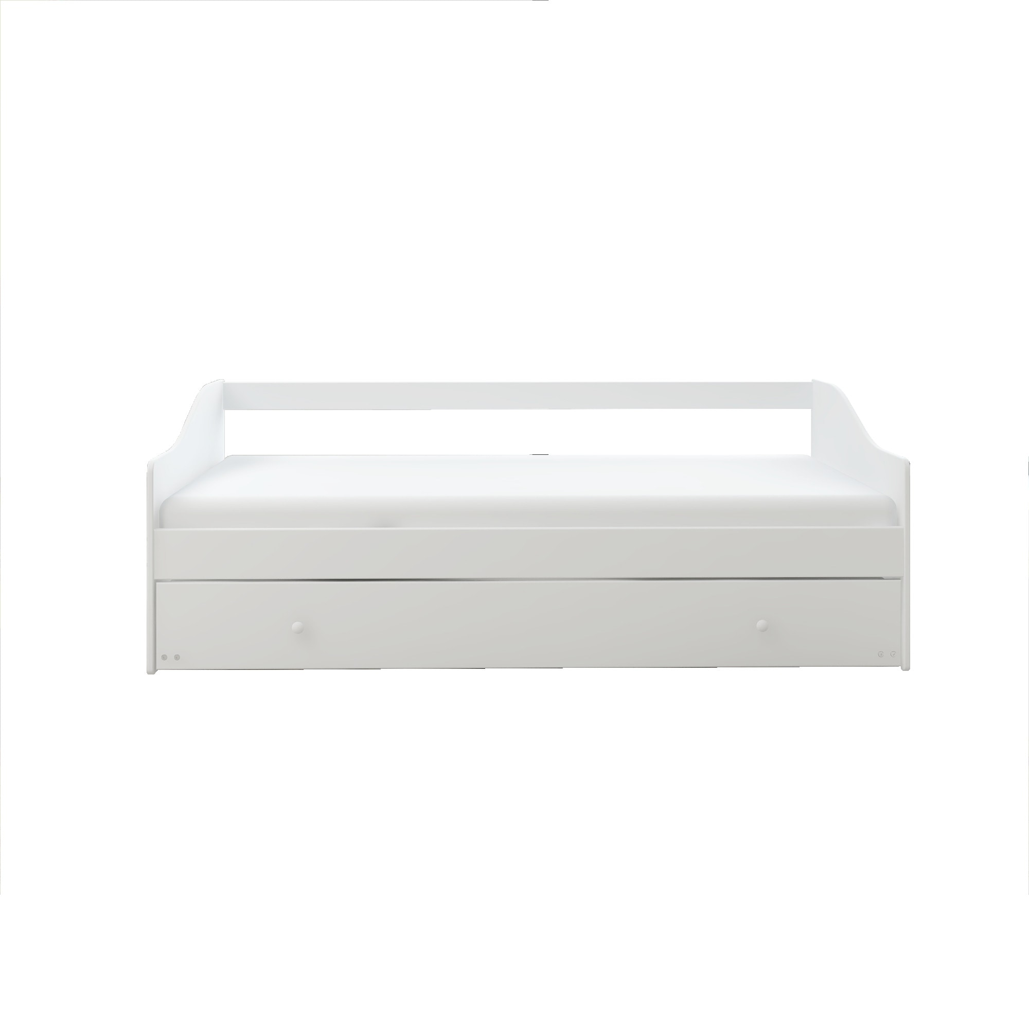 Home affaire Daybett »Arlo, inklusive 2 Matratzen + Lattenroste, Jugendbett, Gästebett,« Set, Daybett inklusive 2-ter Schafgelegenheit, 2 Lattenroste, 2 Matratzen, 5 Stk. tlg. 2 Schlafplätze, als Sofa nutzbar, Komplettbett