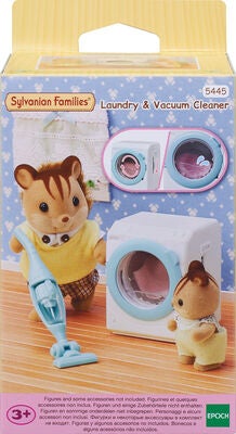 Sylvanian Families Dukkemøbler Rengjøringssett Klesvask & Støvsuger