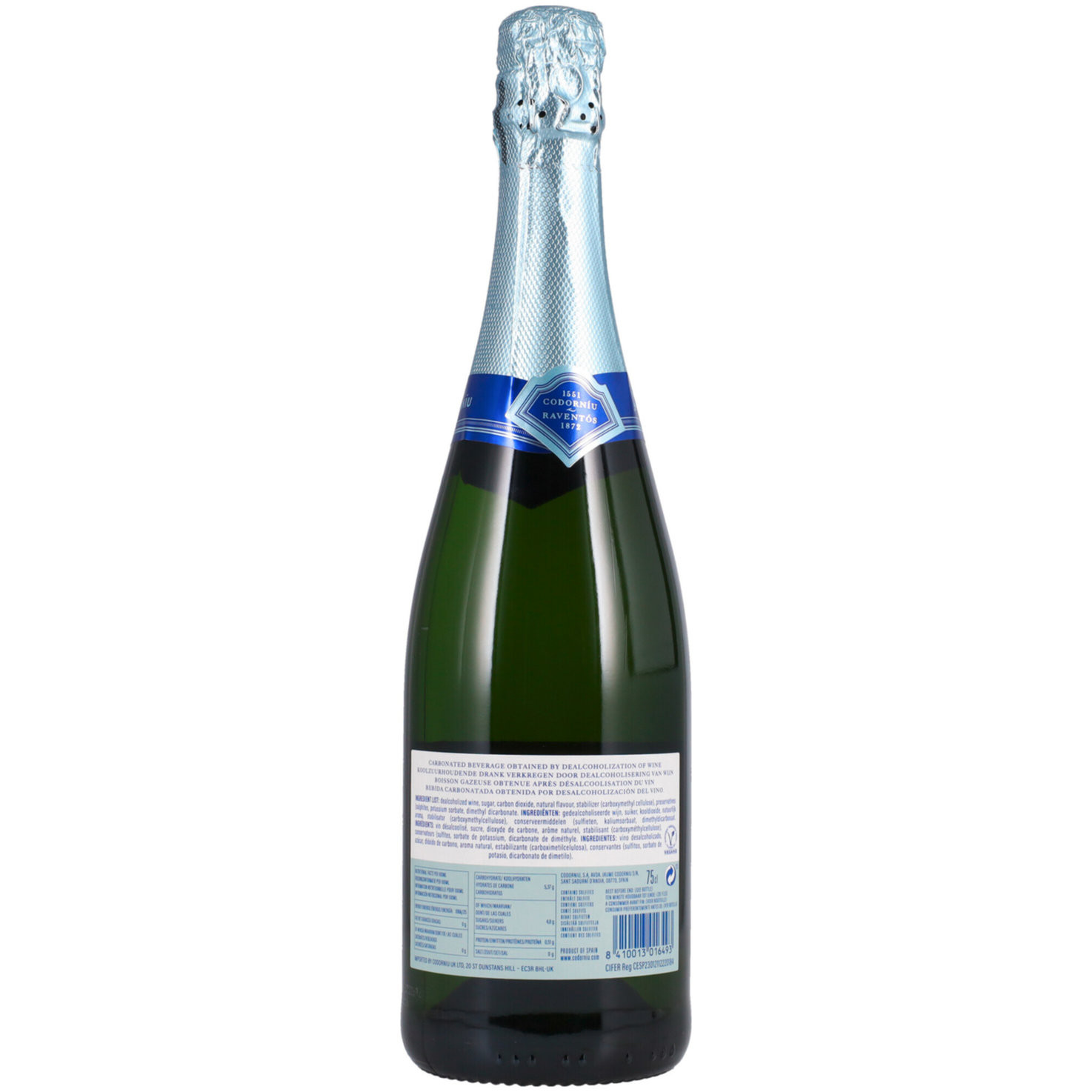 Sparkling Zero Codorníu, alkoholfrei -75cl