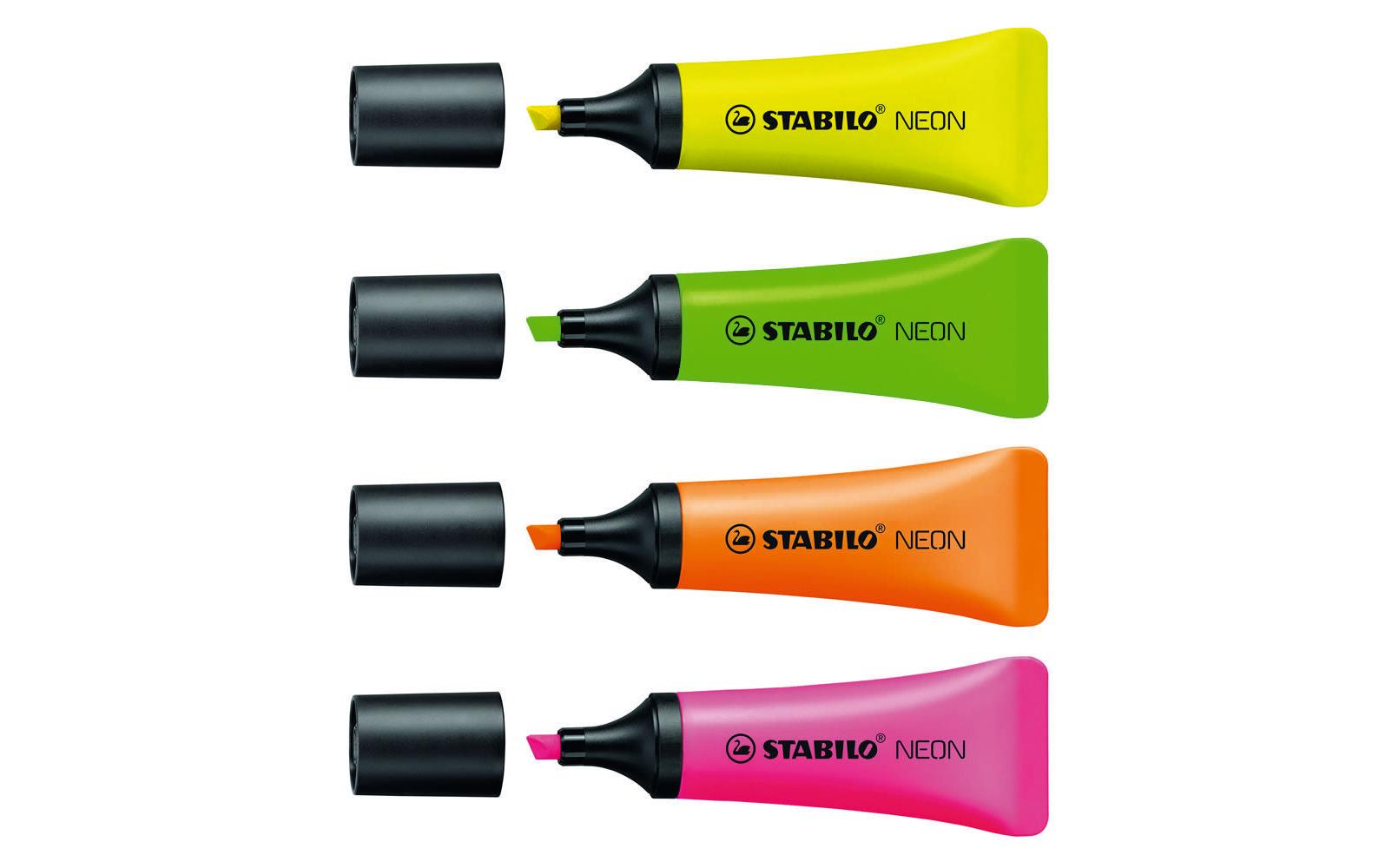 Textmarker Neon 4 Stück4er Set