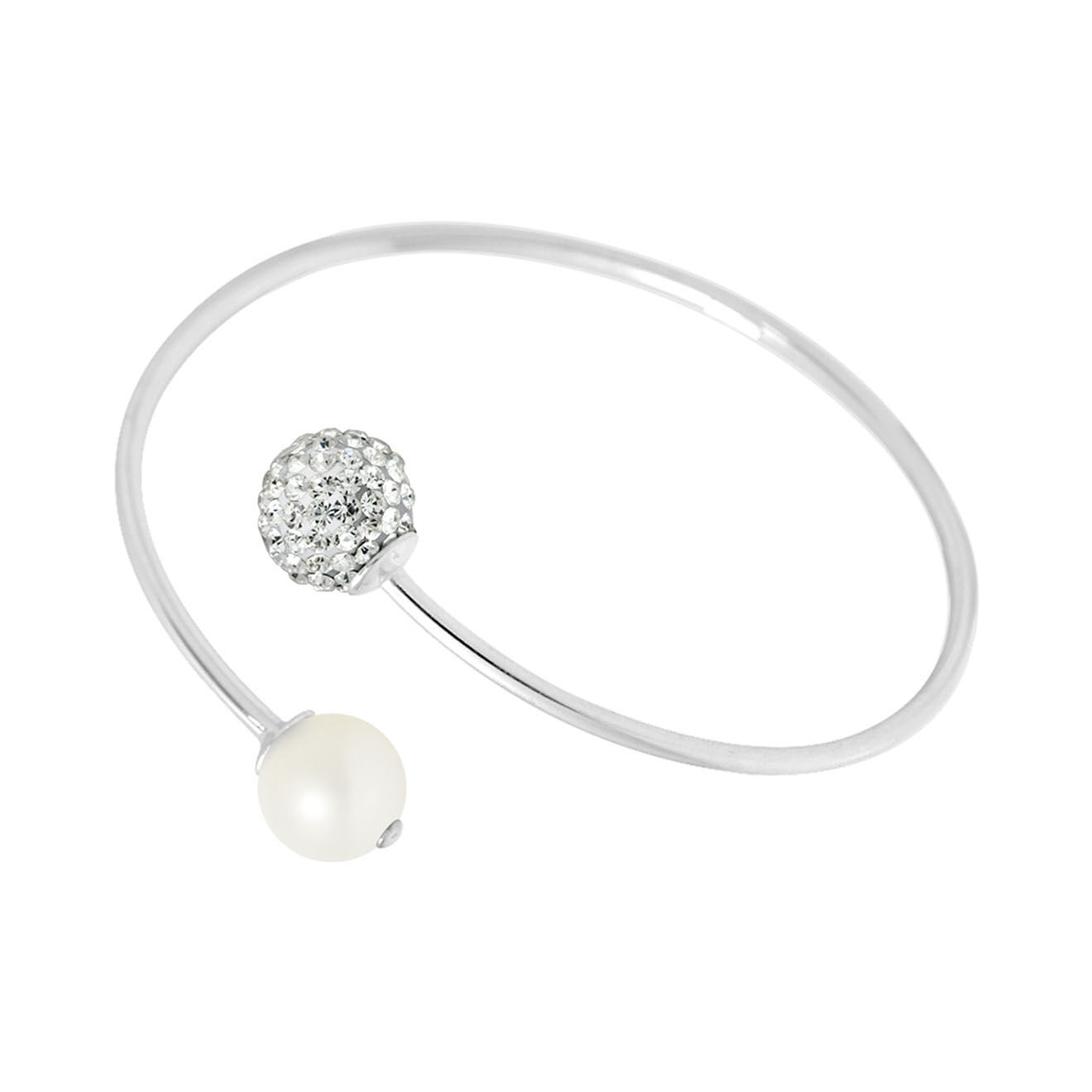 Mitzuko Bracelet Prestige Argent Perle d'Eau Douce blanche
