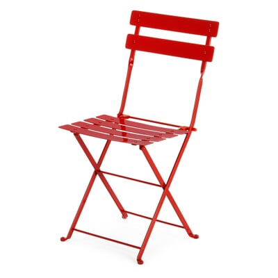 Klappstuhl Stahl, Rot