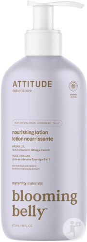 Attitude Blooming Belly Lotion Nourrissante Naturelle Argan Flacon-Pompe 473ml