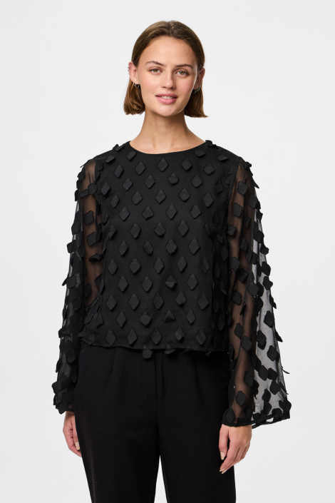 Pieces zwarte dames blouse