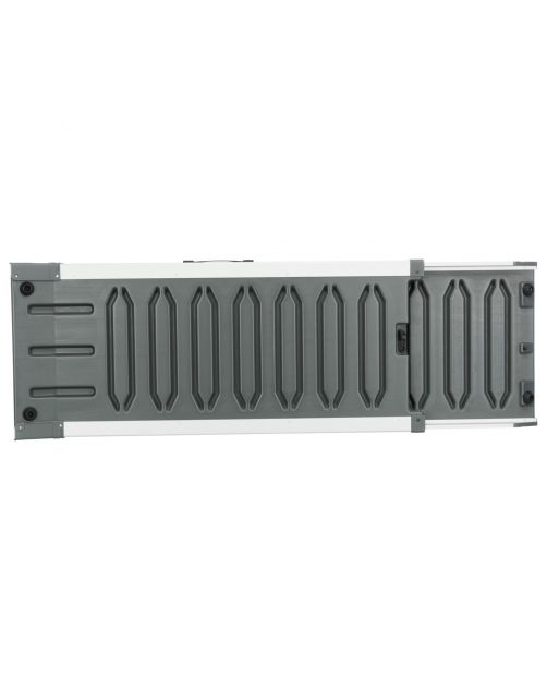 Trixie Tweedelige Telescoop-Loopplank Petwalk - Hondenautoaccessoire - 43x100-180 cm Grijs Tot 120kg