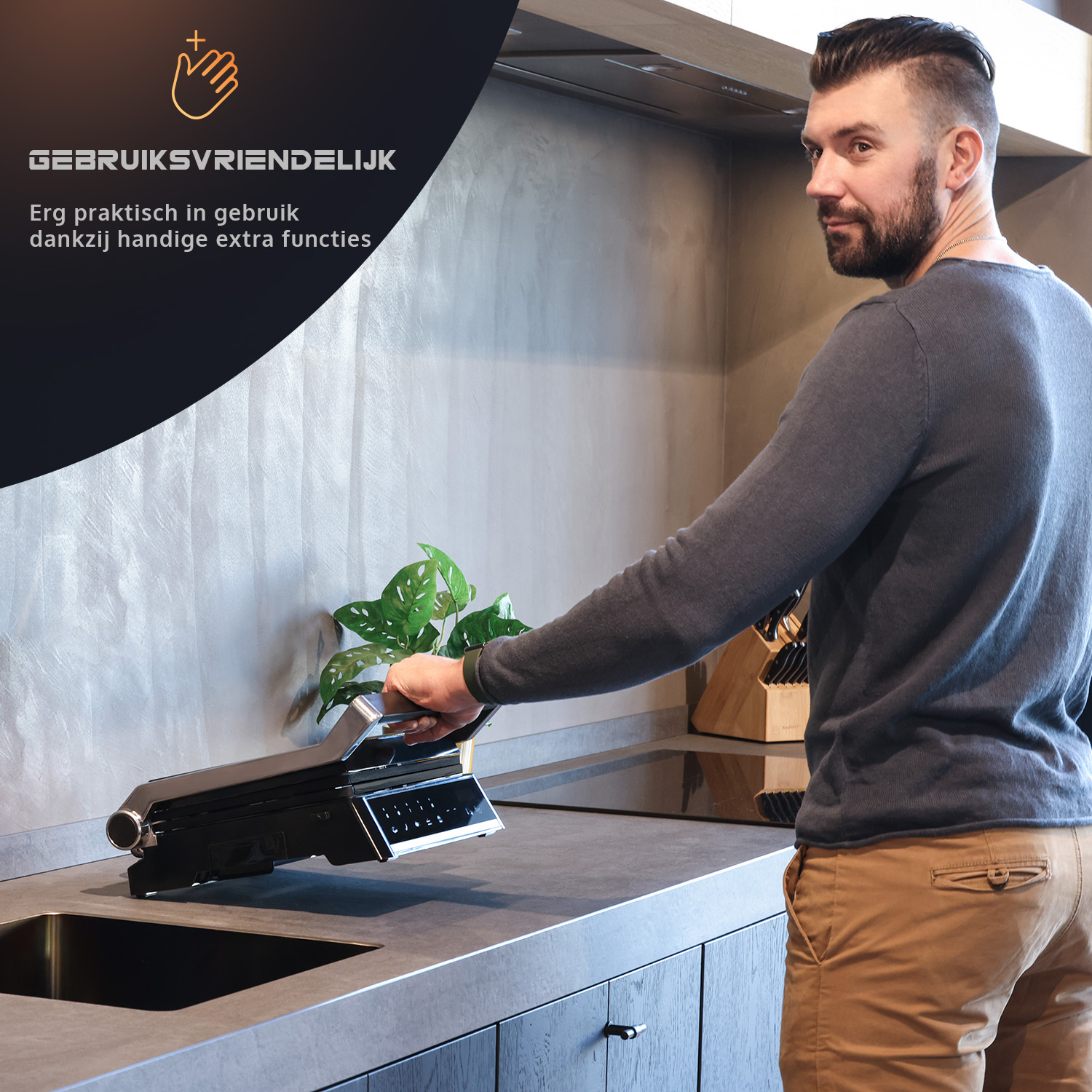 JAP Integrill Smart contactgrill