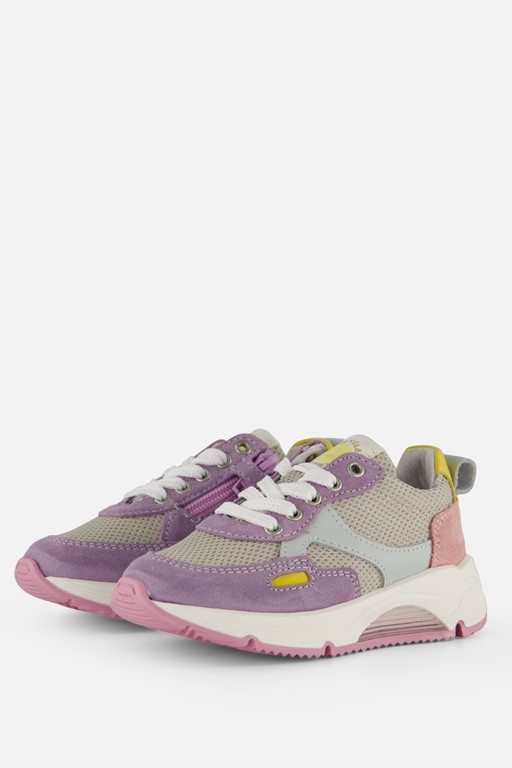 Develab Low Cut Sneakers paars Leer