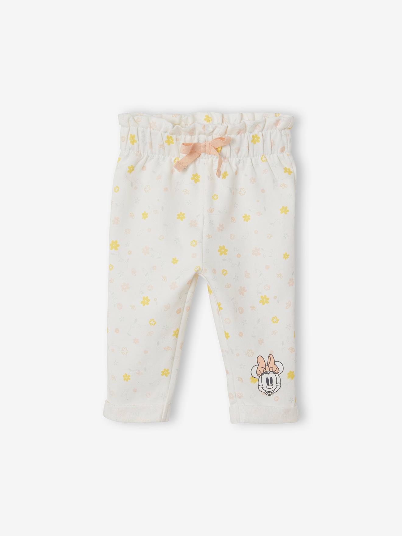 Leggings DS® Minnie Mouse para Bebê, Brancas com Estampa