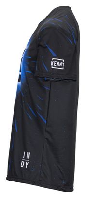 Maillot Manches Courtes Kenny Indy Neon Bleu / Noir