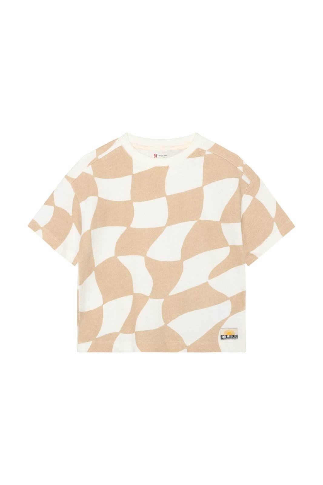Noppies Kids T-shirt all over print - Egret