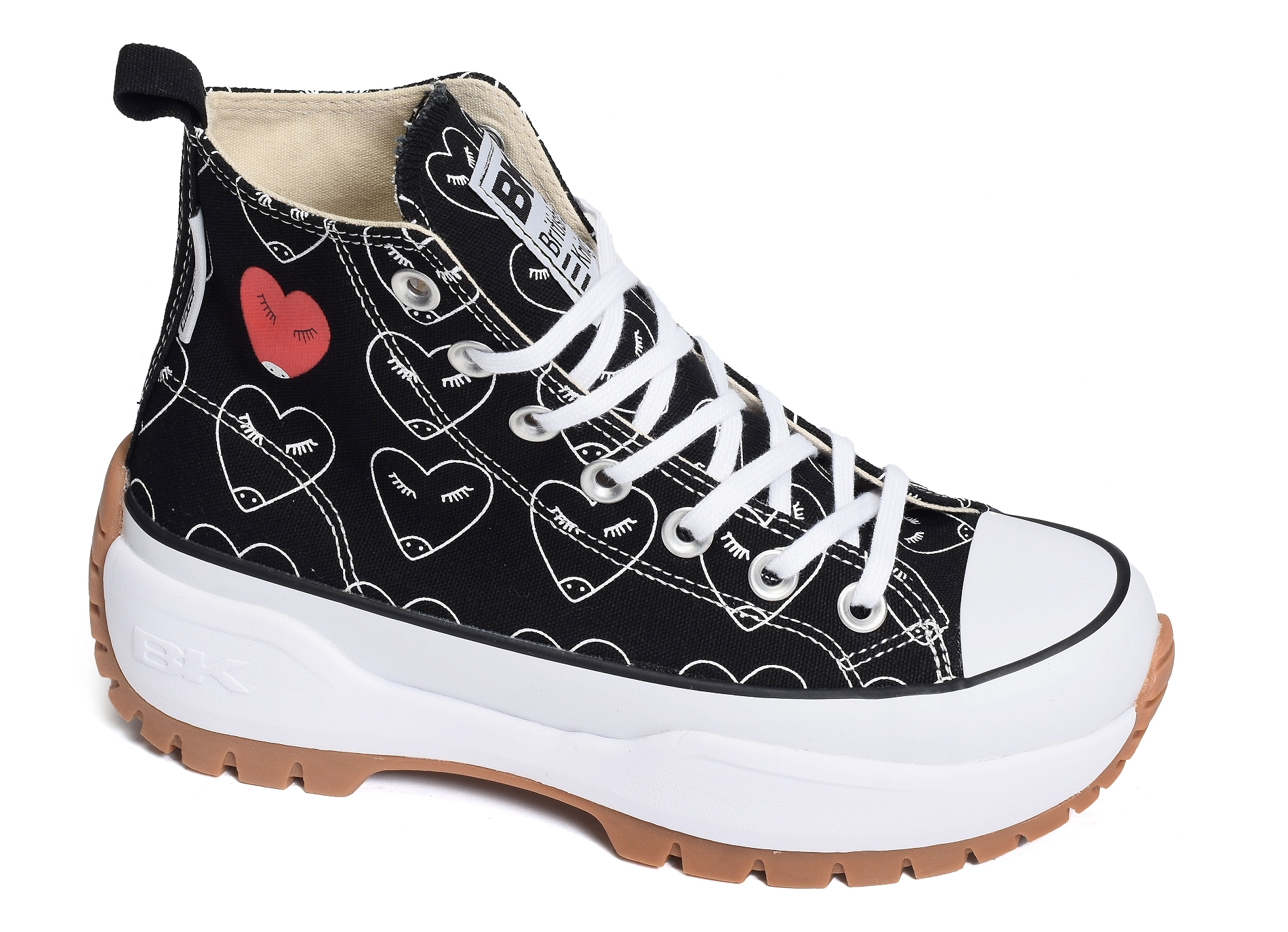 Kaya mid fly 3730 noir blanc