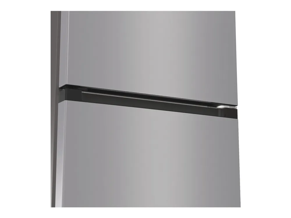 Gorenje NRK6202ES4 - Køleskab/fryser - bund-fryser - bredde: 60 cm - dybde: 59.2 cm - højde: 200 cm - 331 liter - Klasse E - struktureret grå metallisk